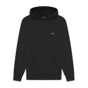 Zwarte Pullover Hoodie Lyle & Scott , Black , Heren