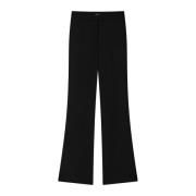 Elegante Viscose Elastaan Broek Pinko , Black , Dames