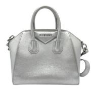 Pre-owned Leather handbags Givenchy Pre-owned , Gray , Dames