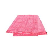 Pre-owned Silk scarves Louis Vuitton Vintage , Pink , Dames