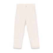 Wijde Broek Knie Pant Stijl Carhartt Wip , White , Heren