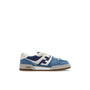 Match sneakers Fendi , Blue , Dames