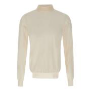 Beige Wol Coltrui Sweater Paolo Pecora , Beige , Heren