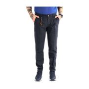 Blauwe Katoenen Heren Casual Broek YES ZEE , Blue , Heren