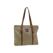 Pre-owned Leather totes Celine Vintage , Beige , Dames