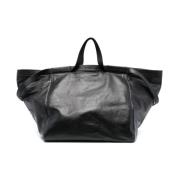 Zwarte Snakeskin Leren Tote Tas Bally , Black , Dames