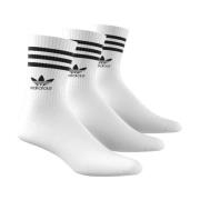 Logo Crew Sokken Adidas Originals , White , Heren