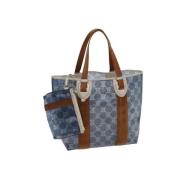 Pre-owned Vinyl handbags Celine Vintage , Blue , Dames