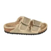 Beige Sandalen voor Zomer Outfits Birkenstock , Beige , Dames