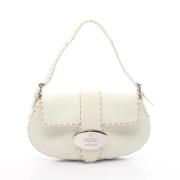 Pre-owned Leather fendi-bags Fendi Vintage , White , Dames