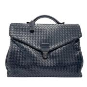 Pre-owned Leather handbags Bottega Veneta Vintage , Black , Heren