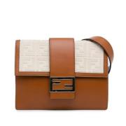 Pre-owned Leather crossbody-bags Fendi Vintage , Brown , Dames