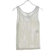 Pre-owned Canvas tops Chanel Vintage , Gray , Dames