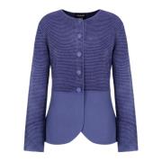 Stijlvolle jassen met voorste knopen Emporio Armani , Blue , Dames