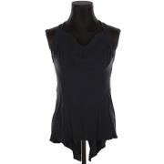 Pre-owned Silk tops Chanel Vintage , Black , Dames