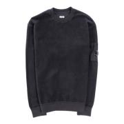 Diagonal Fleece Crew Neck Sweatshirt C.p. Company , Black , Heren