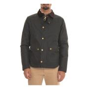 Korte Harrington jas met fluwelen kraag Barbour , Green , Heren