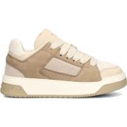 Beige Combi Basket Sneakers voor dames Hogan , Beige , Dames