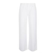 Witte Katoenen Jeans Gemaakt in Italië 3X1 , White , Dames