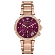 Roségouden Dameskwarts Horloge Michael Kors , Pink , Dames