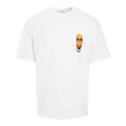 Wit Grafisch Print Katoenen T-shirt IH NOM UH NIT , White , Heren