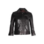 Pre-owned Leather outerwear Acne Studios Pre-owned , Black , Dames