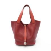 Pre-owned Leather handbags Hermès Vintage , Brown , Dames