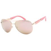 Roze Metalen Zonnebril Guess , Pink , Dames