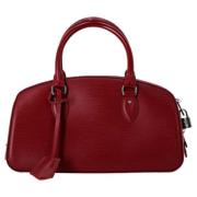 Pre-owned Leather handbags Louis Vuitton Vintage , Red , Dames