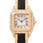 Pre-owned Stainless Steel watches Cartier Vintage , White , Dames