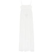 Witte Peplum Jurk Jacquemus , White , Dames