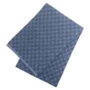 Pre-owned Wool scarves Louis Vuitton Vintage , Blue , Dames