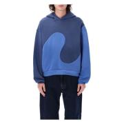 Blauwe Swirl Gebreide kleding Aw24 ERL , Blue , Heren