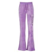 Paarse Stijlvolle Damesbroek Juicy Couture , Purple , Dames