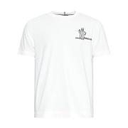 Casual Katoenen T-shirt voor Mannen Moncler , White , Dames