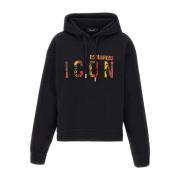 Logo Print Hoodie Dsquared2 , Black , Dames