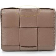 Pre-owned Leather wallets Bottega Veneta Vintage , Brown , Dames