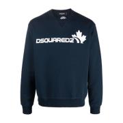 Logo Sweatshirt Dsquared2 , Blue , Heren