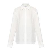 Shirt met logo Salvatore Ferragamo , White , Dames