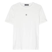 Casual korte mouw wit T-shirt Lorena Antoniazzi , White , Dames