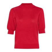 Rode Coltrui met Pofmouwen Kaffe , Red , Dames