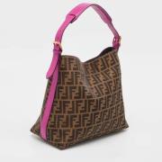 Pre-owned Canvas handbags Fendi Vintage , Brown , Dames