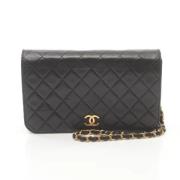 Pre-owned Leather chanel-bags Chanel Vintage , Black , Dames