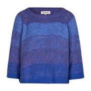 Blauwe Tortugall Jumper met ¾ Mouwen Lollys Laundry , Blue , Dames