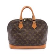 Pre-owned Canvas handbags Louis Vuitton Vintage , Brown , Dames