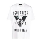 Logo T-shirt Dsquared2 , White , Heren