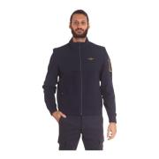 Donkerblauwe Stijlvolle Jas Aeronautica Militare , Blue , Heren