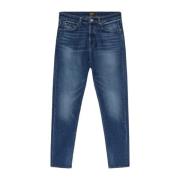 Vintage Dark Blue Torn Jeans GAS , Blue , Heren