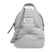 Leren rugzak met tasdraagoptie Maison Margiela , Gray , Unisex