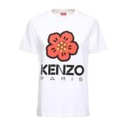 Casual Katoenen T-shirt Kenzo , White , Dames